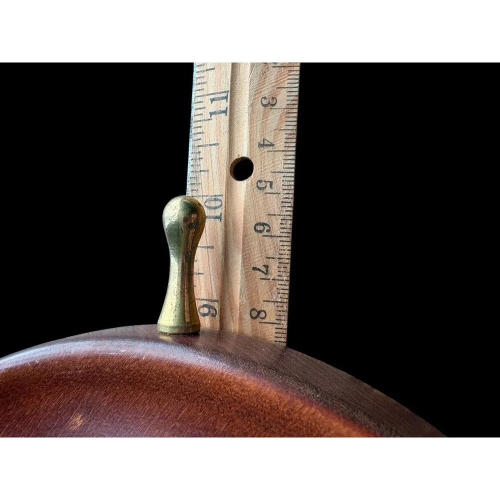 Vintage 10 Inch Ship Wheel Wall Thermometer Millet Bros Coal Lime Clay Mt Eaton - Picture 7 of 7